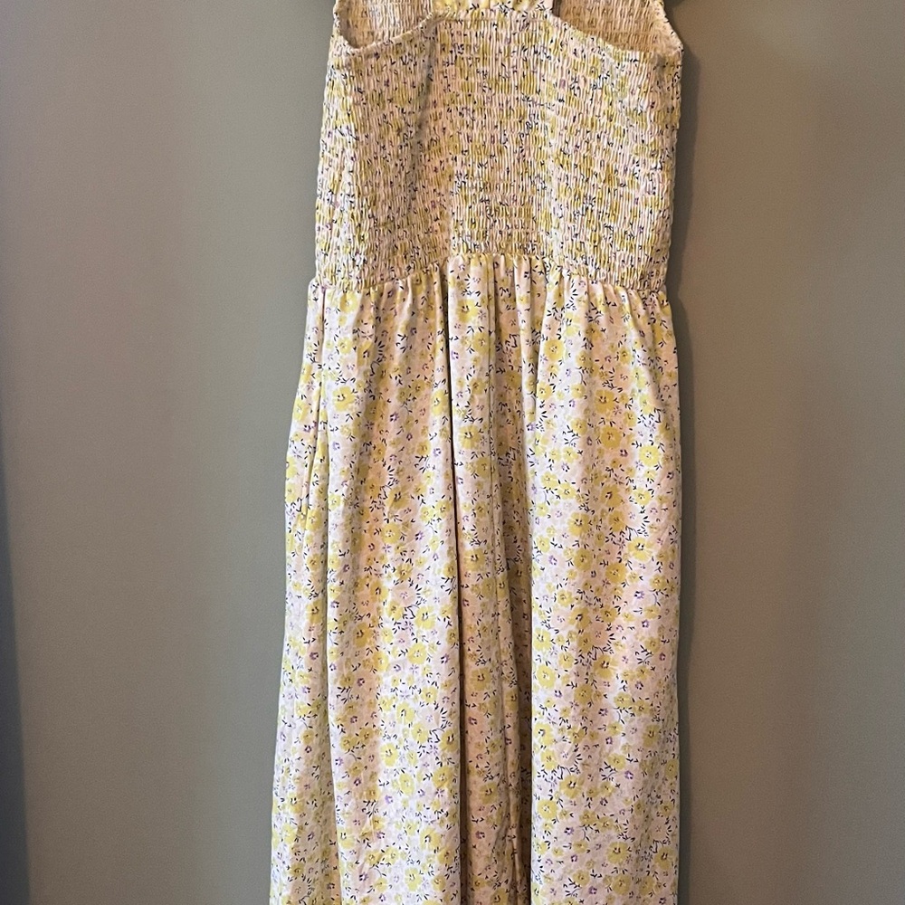 Floral Yellow🌻 Midi Dress - with pockets! - Picture 6 of 8